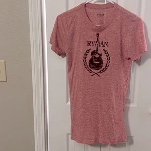 Ryman Auditorium tee. Red. Large but fits like a Medium